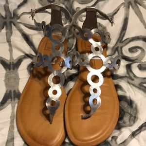 Silver Sandals Dolce Vita